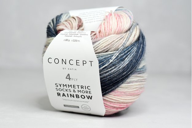 Concept by Katia Symmetric Socks & More - Rainbow siūlai 51