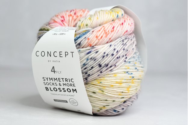 Concept by Katia Symmetric Socks & More - Blossom siūlai 60