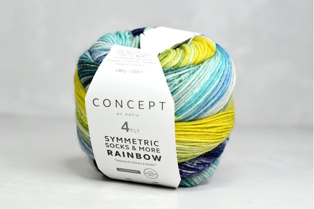 Concept by Katia Symmetric Socks & More - Rainbow siūlai 55